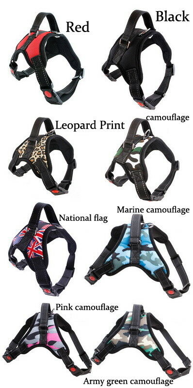 Pet Dog Vest Harness Leash Collar Set No Pull Adjustable Small/Medium/Large/XL